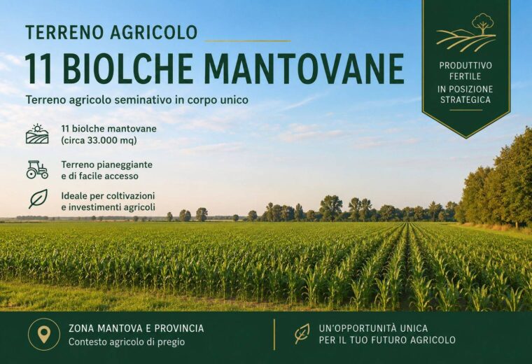 Terreno agricolo Strada Capilupia, Dosso del Corso – Chiesanuova, Mantova